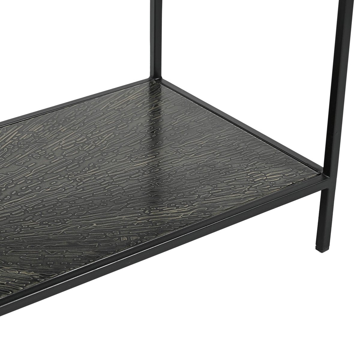 LH Home Venus Iron Black Console Table