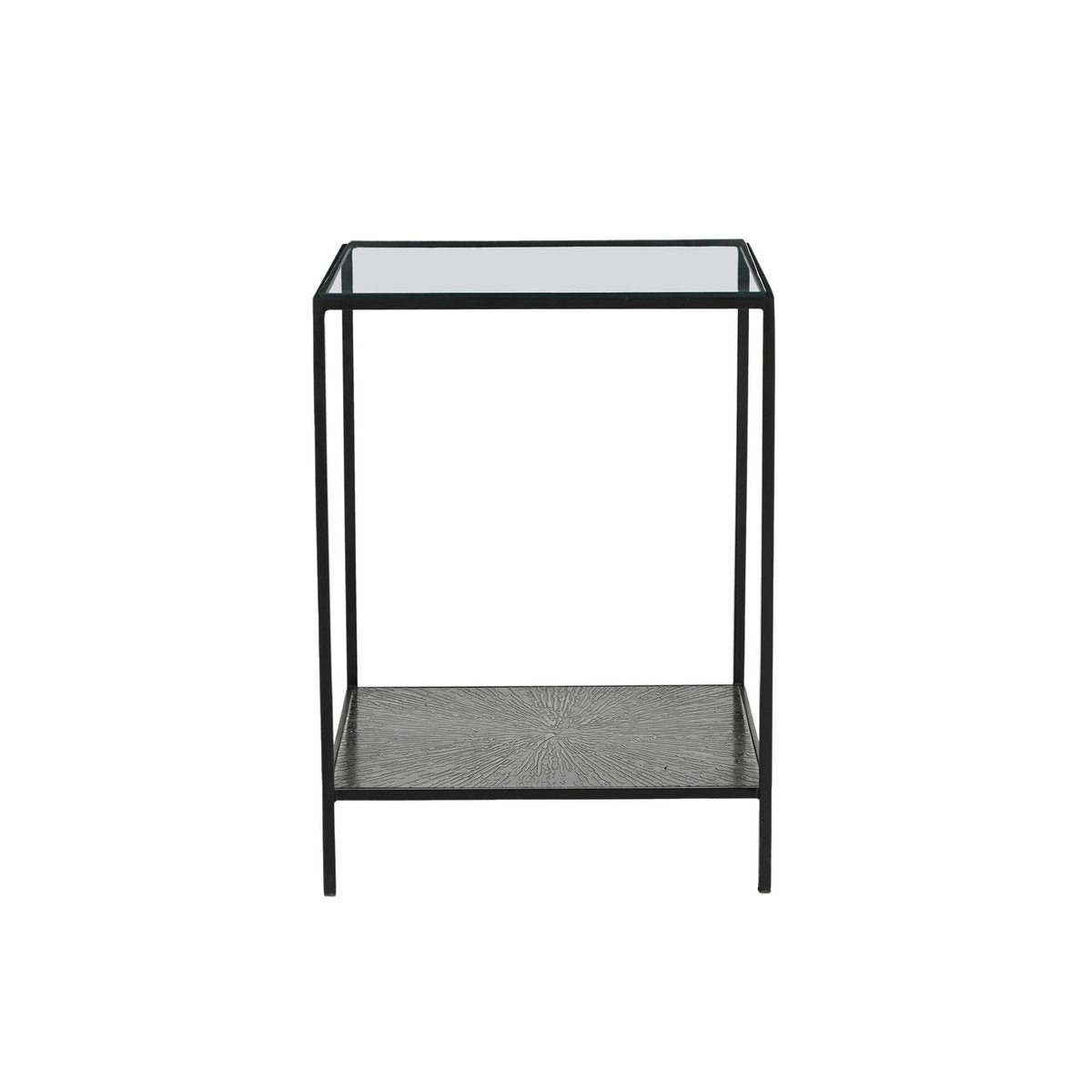 LH Home Venus Iron Black Side Table