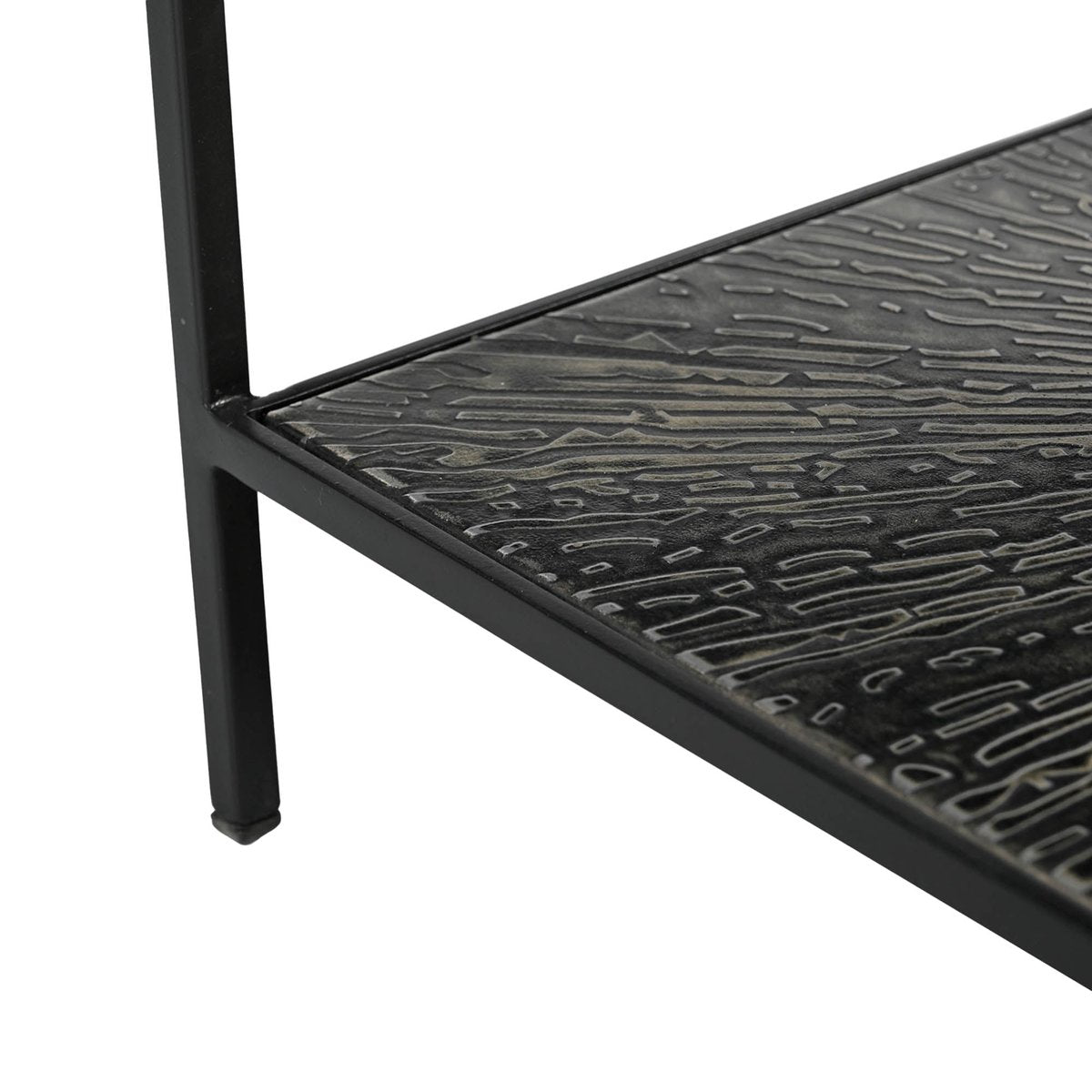 LH Home Venus Iron Black Side Table
