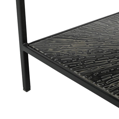 LH Home Venus Iron Black Side Table