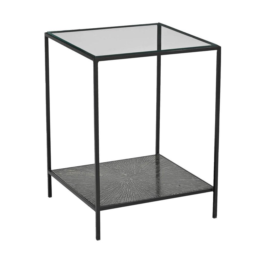 LH Home Venus Iron Black Side Table