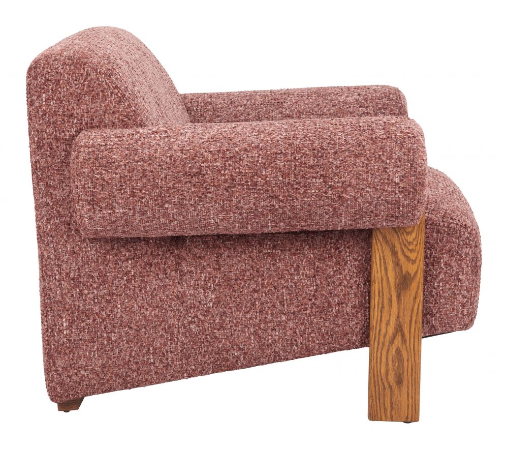 Zuo Modern Verity Copper Textured Fabric Accent Chair