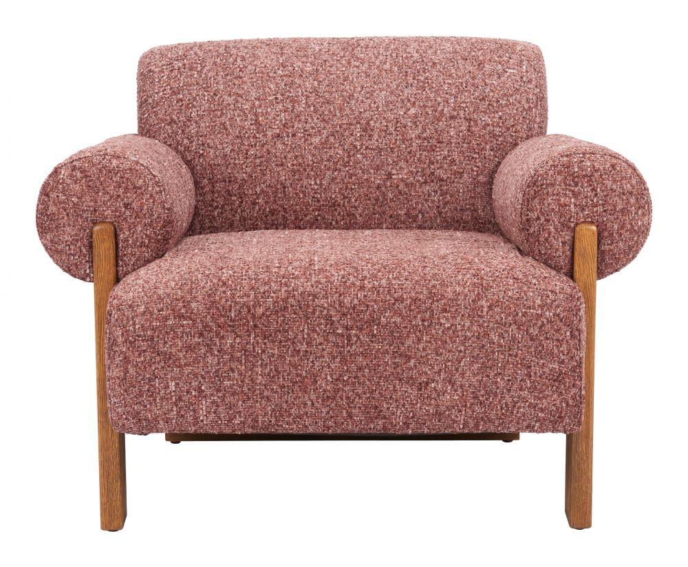 Zuo Modern Verity Copper Textured Fabric Accent Chair