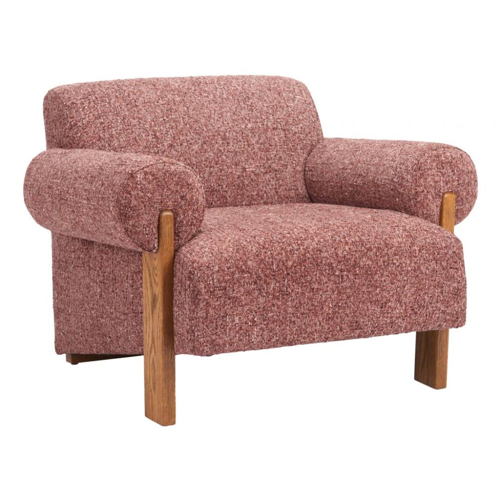 Zuo Modern Verity Copper Textured Fabric Accent Chair