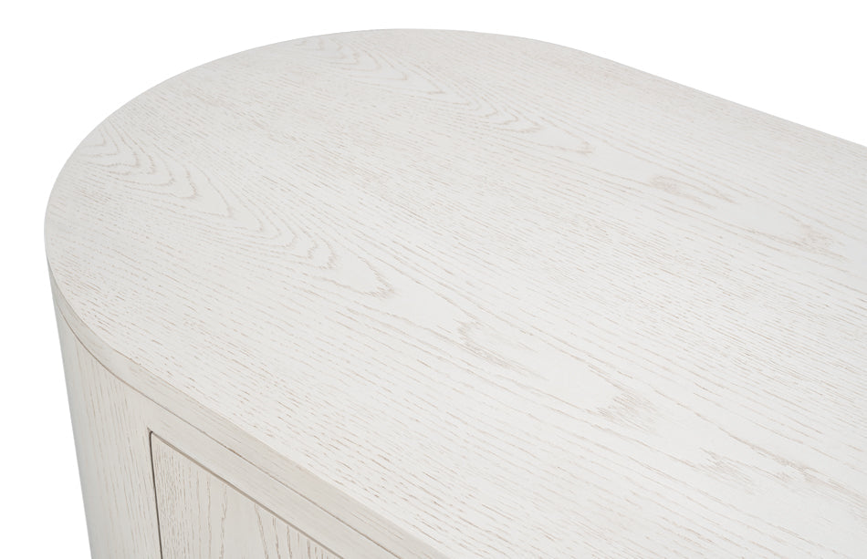 Sarreid Vero Wooden Oval Console Table