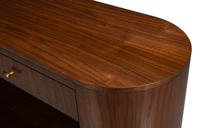Sarreid Vero Wooden Oval Console Table