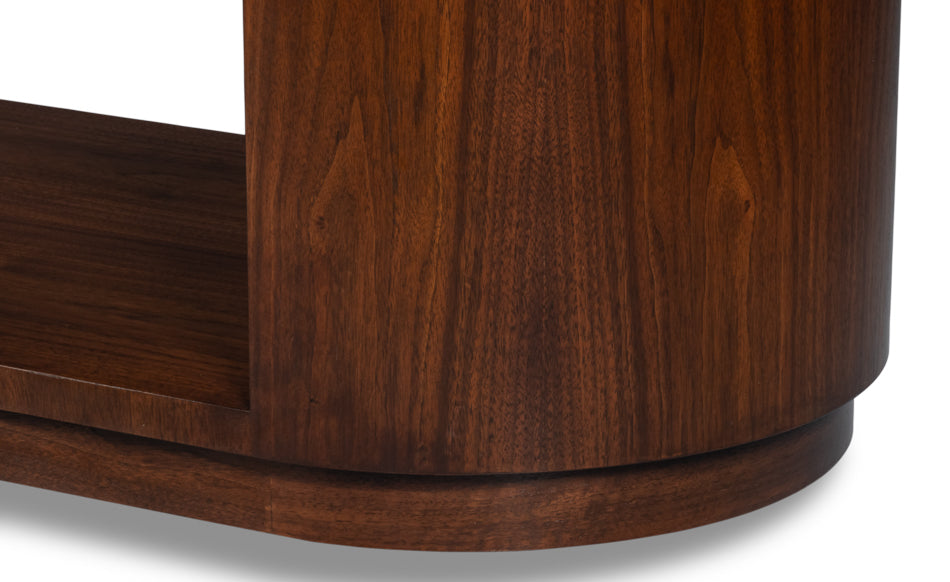 Sarreid Vero Wooden Oval Console Table