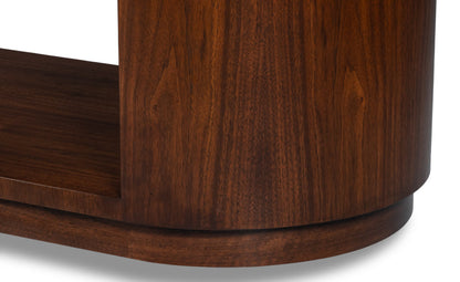 Sarreid Vero Wooden Oval Console Table