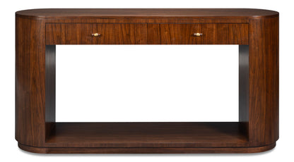 Sarreid Vero Wooden Oval Console Table