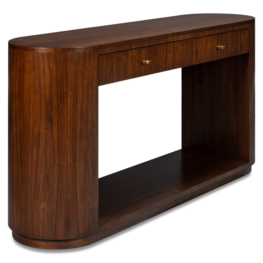 Sarreid Vero Wooden Oval Console Table