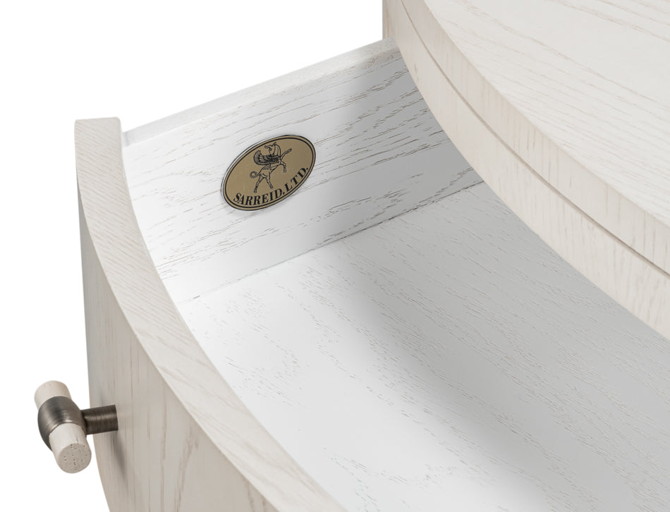 Sarreid Vero Wooden Round Cocktail Table