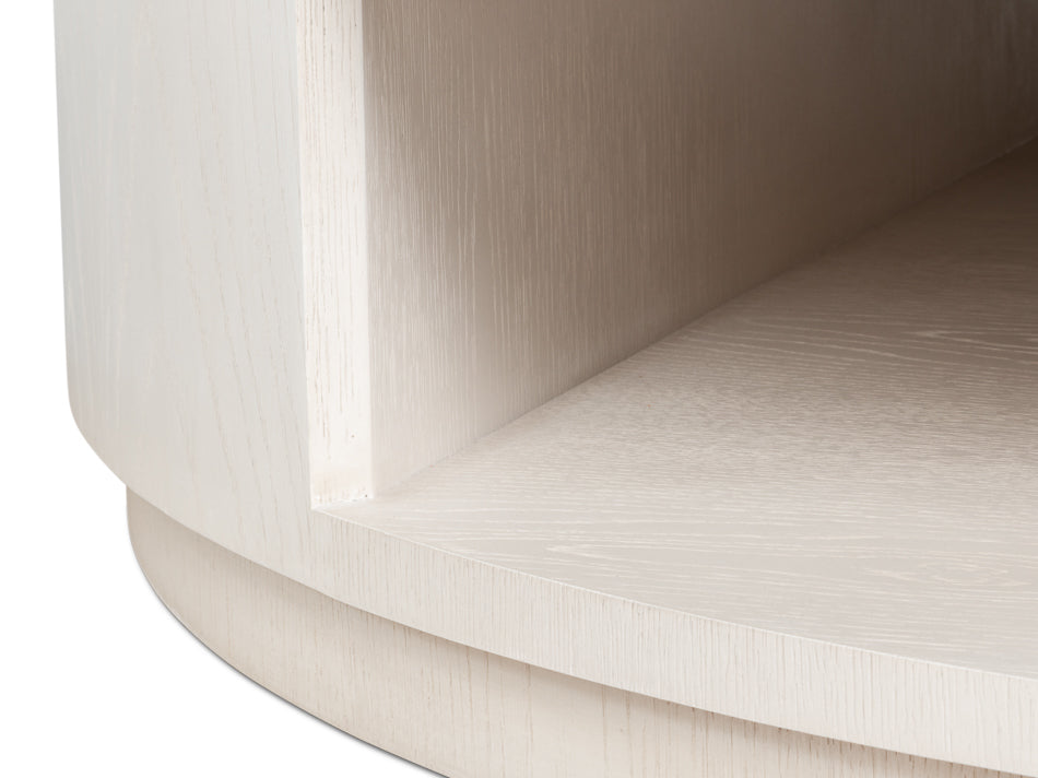 Sarreid Vero Wooden Round Cocktail Table