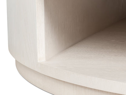 Sarreid Vero Wooden Round Cocktail Table