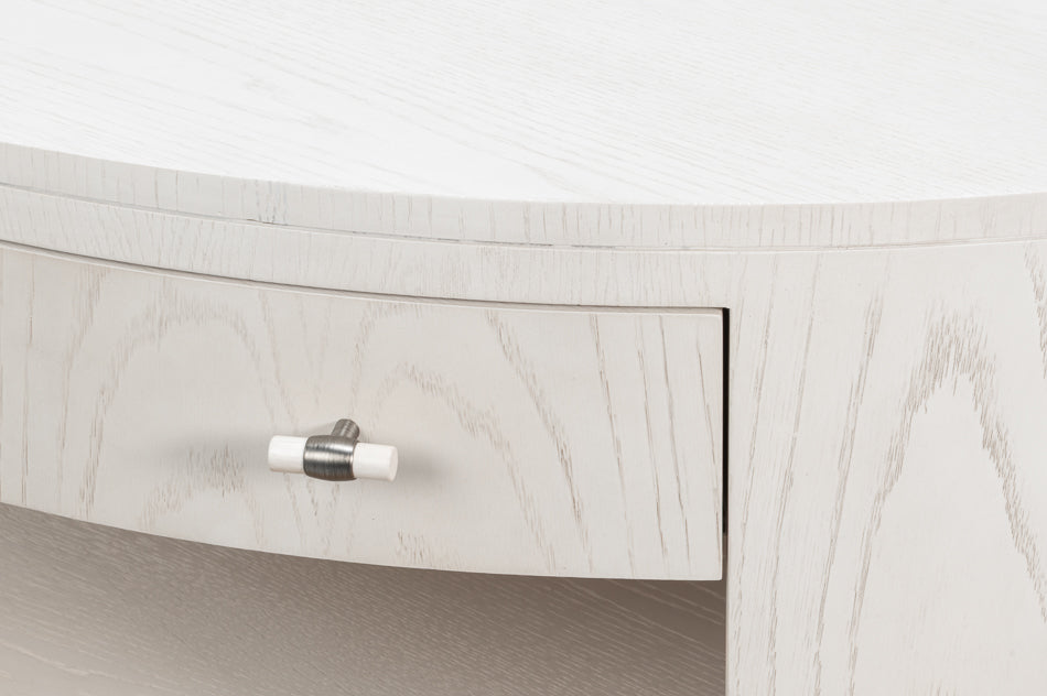 Sarreid Vero Wooden Round Cocktail Table