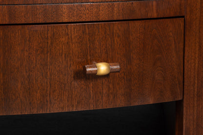Sarreid Vero Wooden Round Cocktail Table