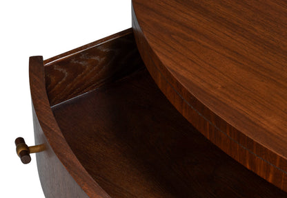 Sarreid Vero Wooden Round Cocktail Table