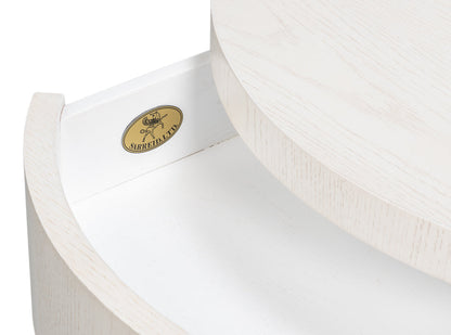 Sarreid Vero Wooden Round Side Table