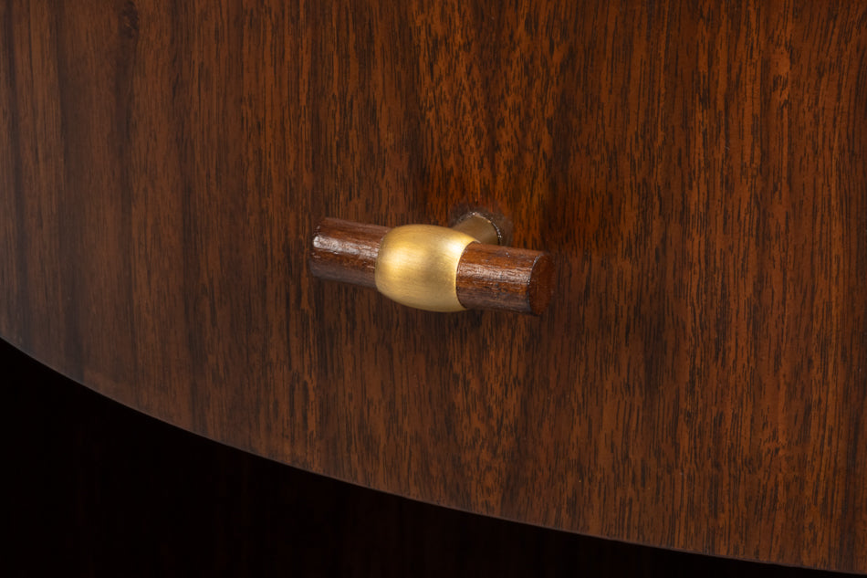 Sarreid Vero Wooden Round Side Table