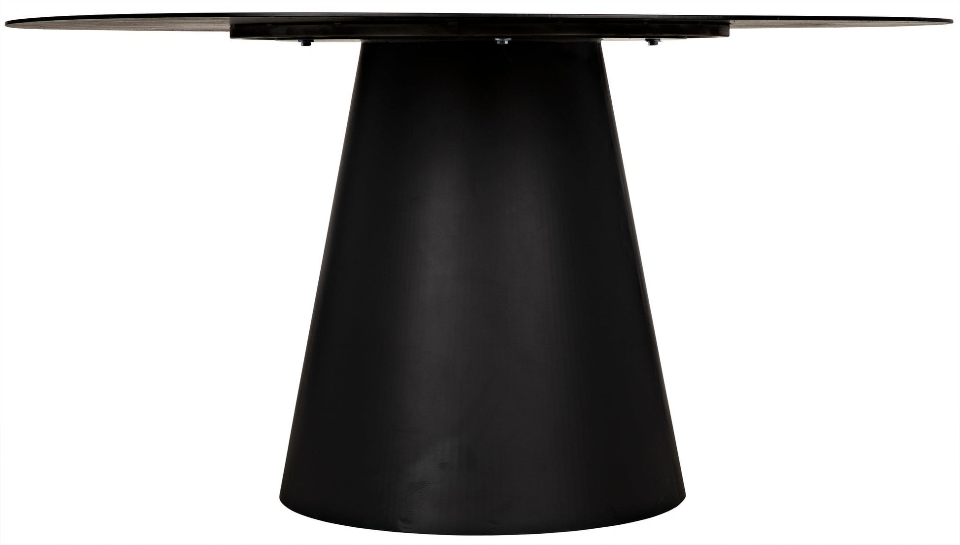 Vesuvius Dining Table, Black Steel-Dining Tables-Noir-Sideboards and Things