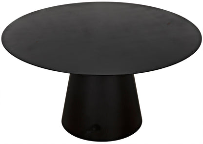 Vesuvius Dining Table, Black Steel-Dining Tables-Noir-Sideboards and Things