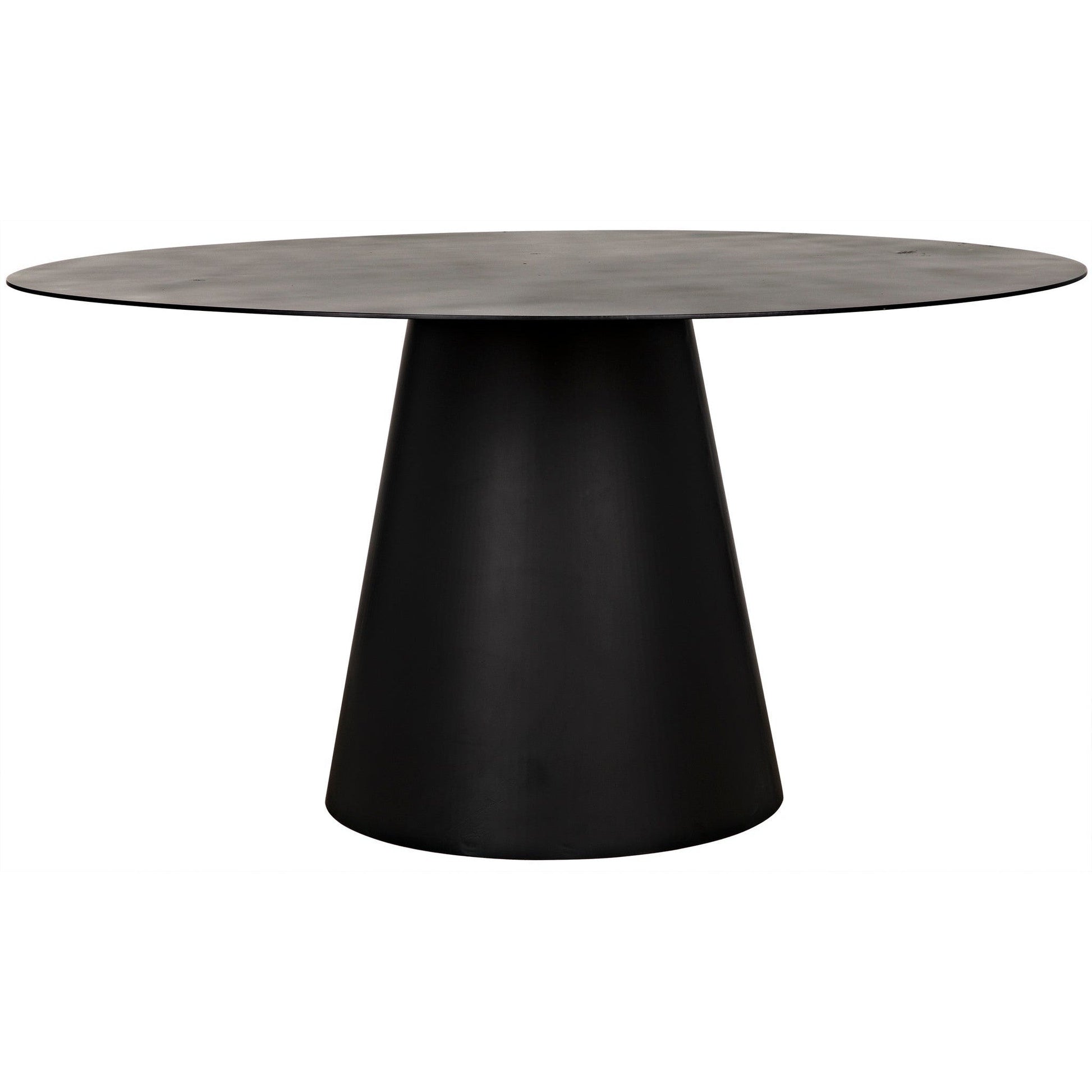 Vesuvius Dining Table, Black Steel-Dining Tables-Noir-Sideboards and Things