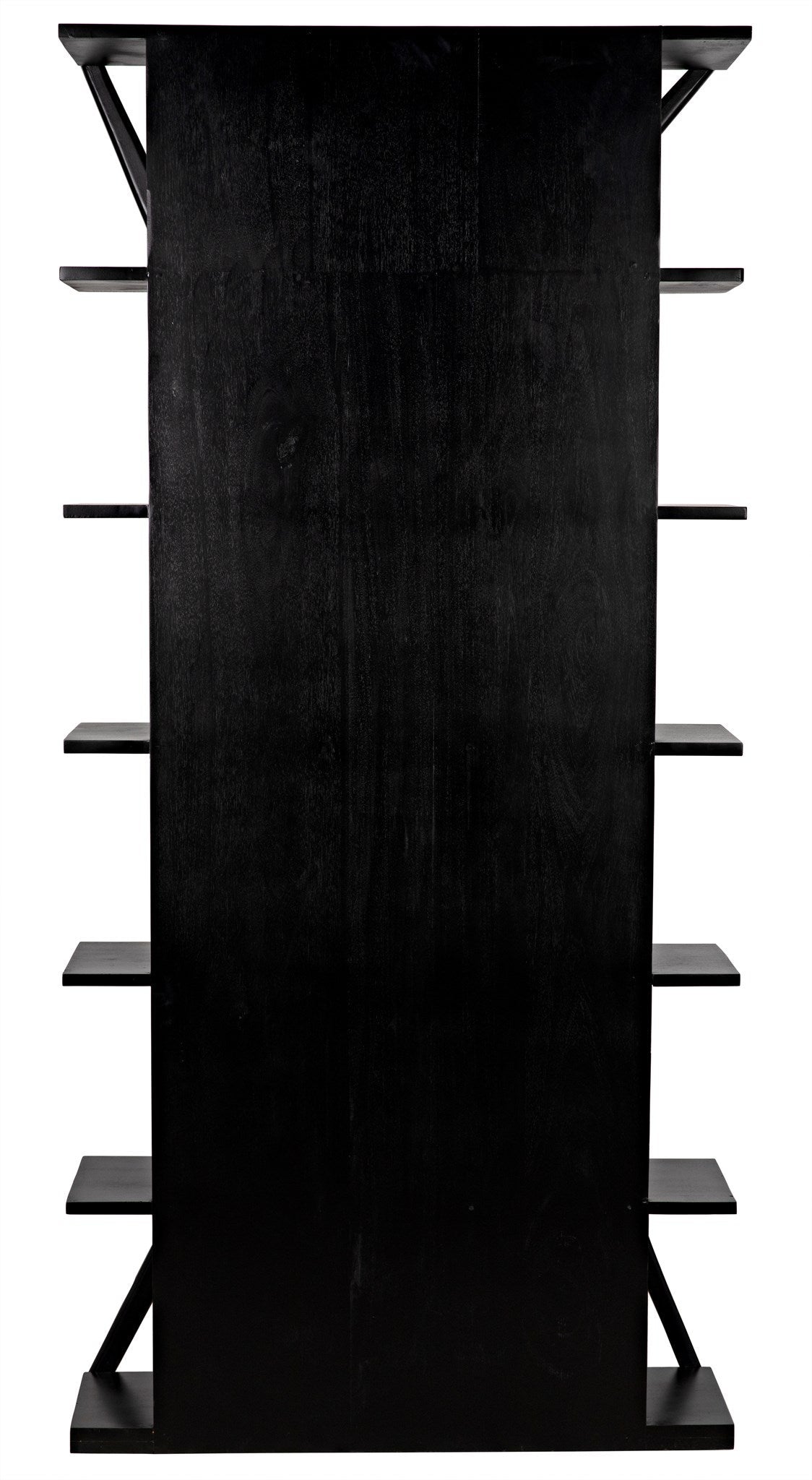 Vetra Bookcase, Hand Rubbed Black-Bookcases-Noir-Sideboards and Things