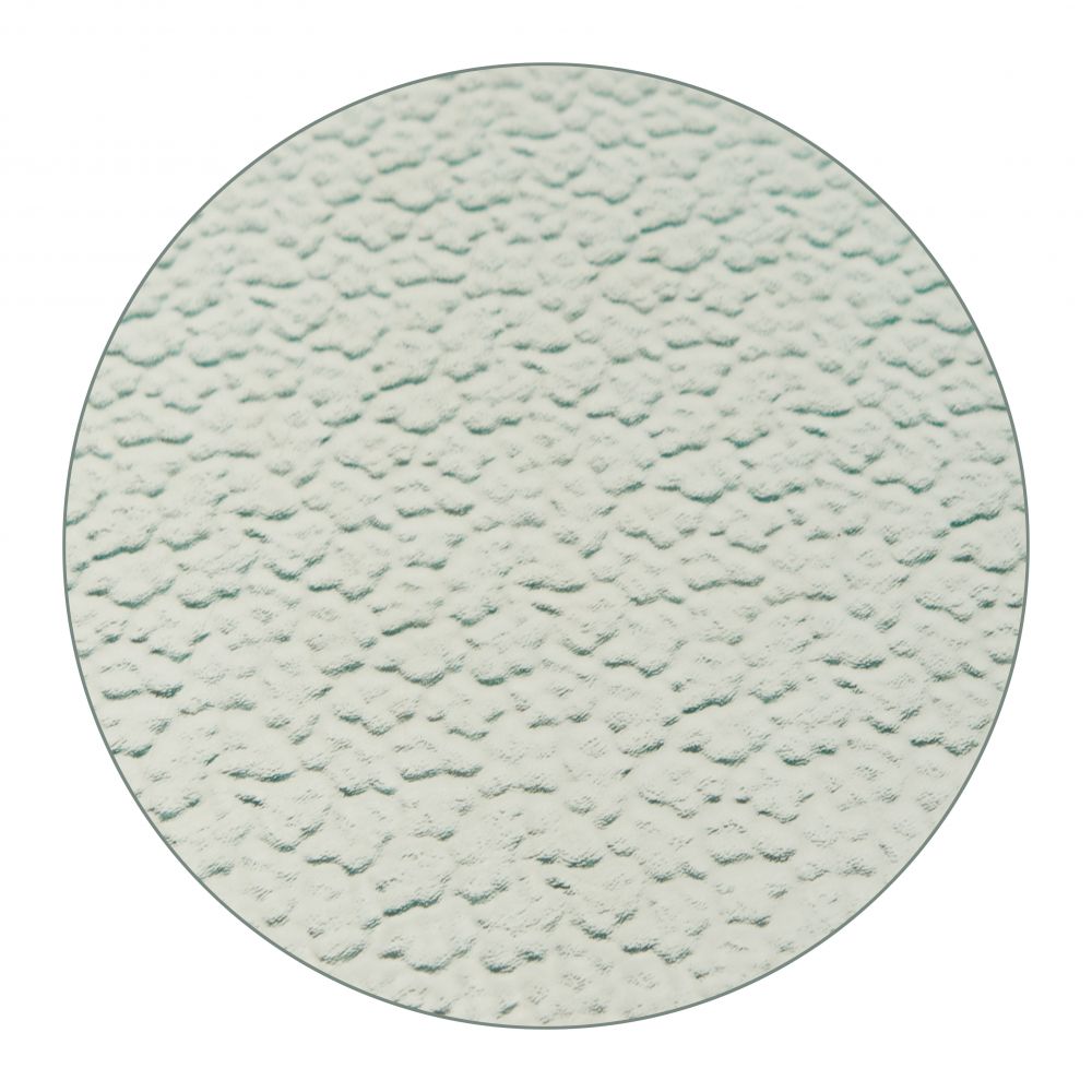 Zuo Modern Vetro Rippled Glass Top Round Side Table