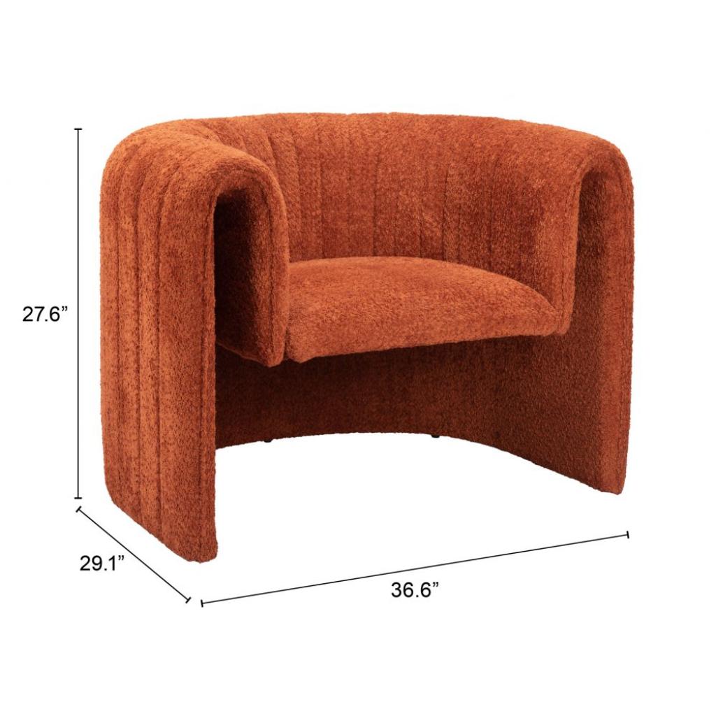 Viana Curved Shaped Accent Chair