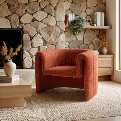 Viana Curved Shaped Accent Chair