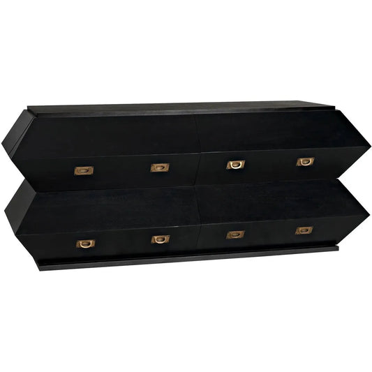 Noir Vico Wood Black Dresser