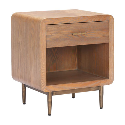 Zuo Modern Vidaz One Drawer Wood Nightstand