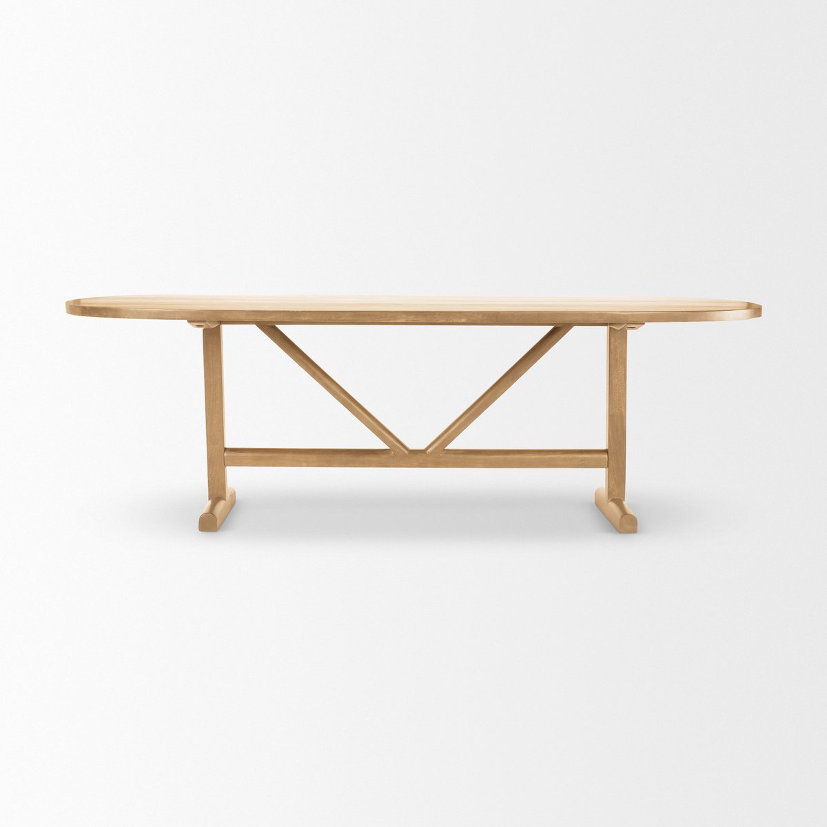 Mercana Viktor Wooden Oval Dining Table