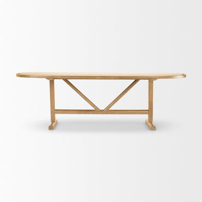Mercana Viktor Wooden Oval Dining Table