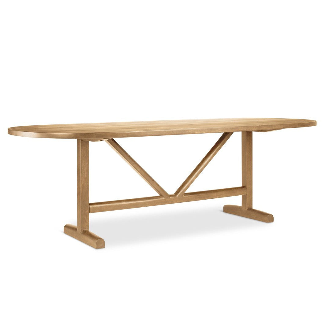 Mercana Viktor Wooden Oval Dining Table