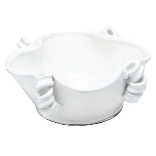 Vinci Terracotta White Centerpiece Bowl