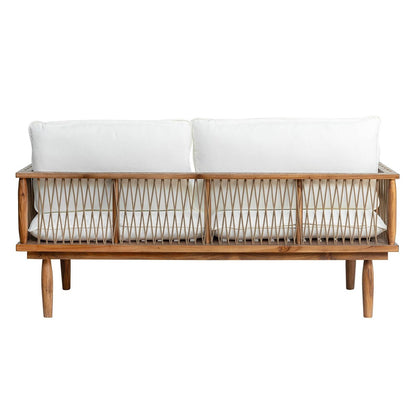 LH Home Vineyard Olefin Fabric Outdoor Loveseat