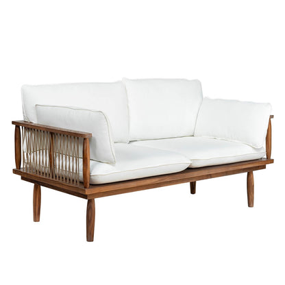 LH Home Vineyard Olefin Fabric Outdoor Loveseat