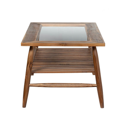 LH Home Vineyard Wooden Rectangular Outdoor Coffee Table