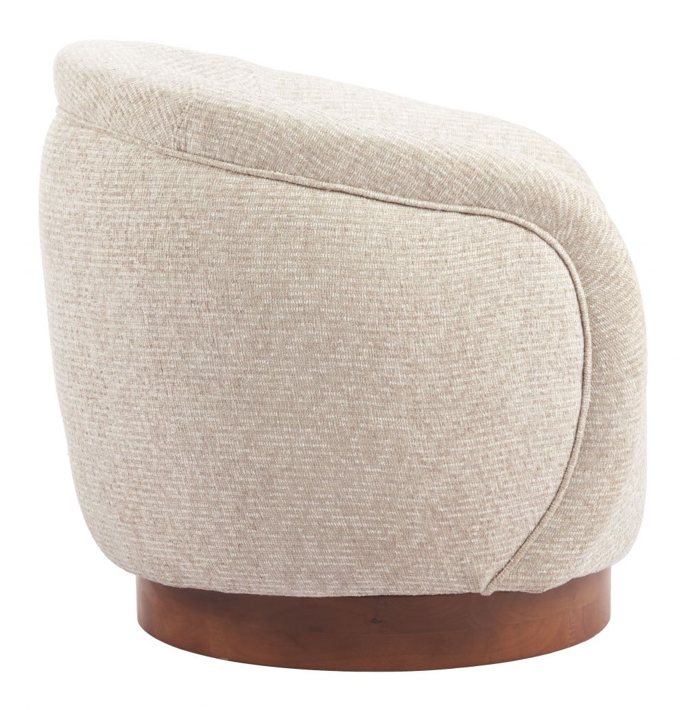 Zuo Modern Vinta Textured Fabric Swivel Club Chair