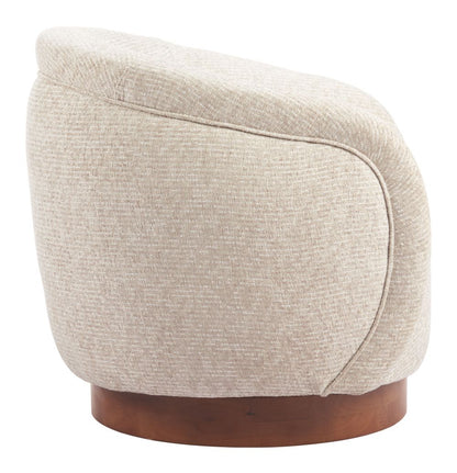 Zuo Modern Vinta Textured Fabric Swivel Club Chair