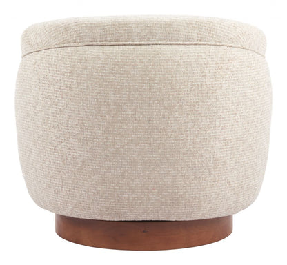 Zuo Modern Vinta Textured Fabric Swivel Club Chair