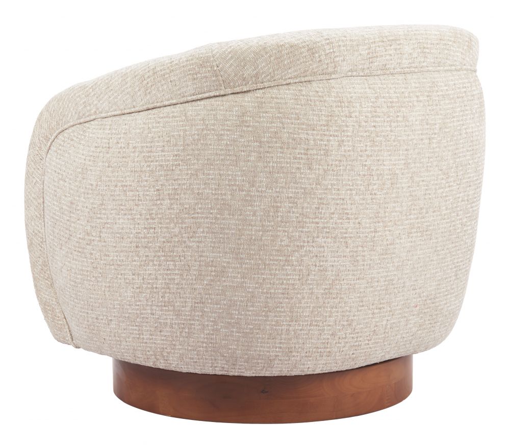 Zuo Modern Vinta Textured Fabric Swivel Club Chair