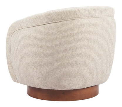 Zuo Modern Vinta Textured Fabric Swivel Club Chair