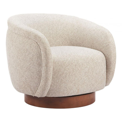 Zuo Modern Vinta Textured Fabric Swivel Club Chair