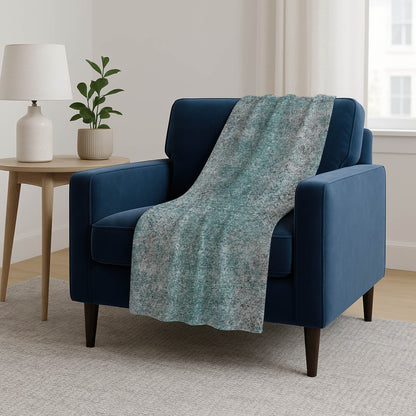 Vintage Teal Washable Indoor-Outdoor Rug