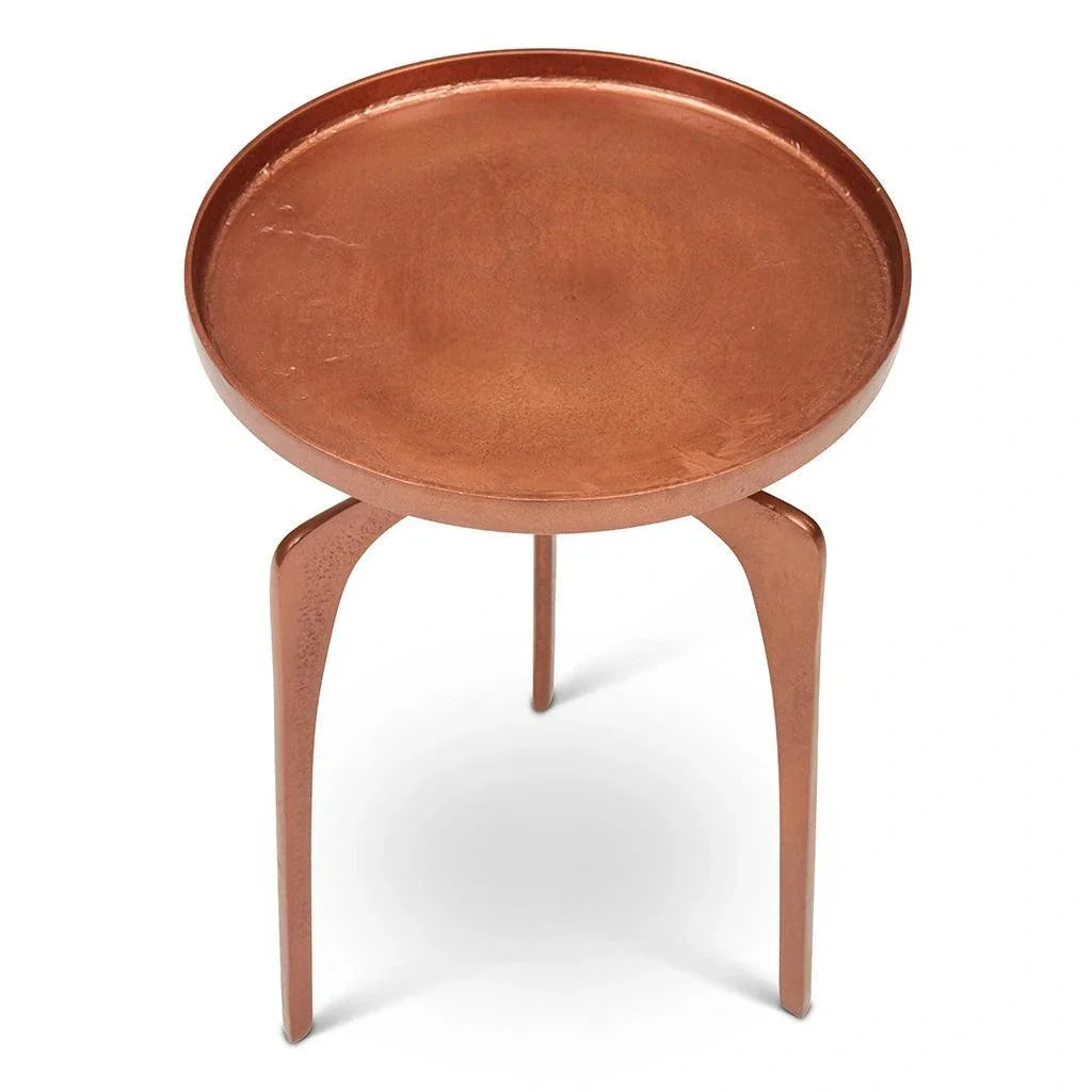 Urbia Vinya Reclaimed Aluminum Round End Table