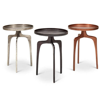 Urbia Vinya Reclaimed Aluminum Round End Table