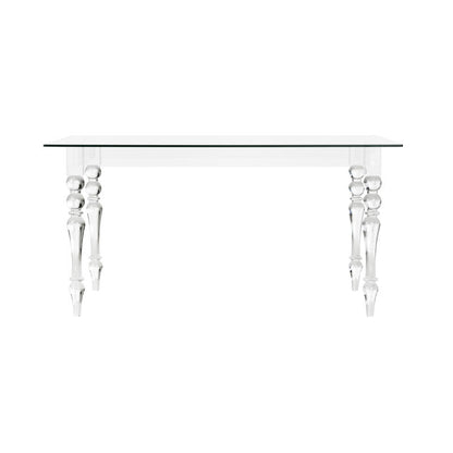 Chelsea House Violet Acrylic Framed Rectangular Dining Table