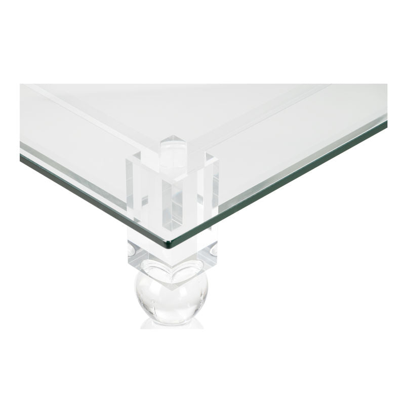 Chelsea House Violet Acrylic Framed Rectangular Dining Table