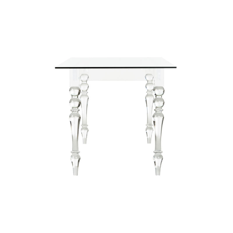 Chelsea House Violet Acrylic Framed Rectangular Dining Table